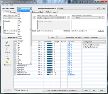 Domain Name Generator Desktop Client screenshot 10
