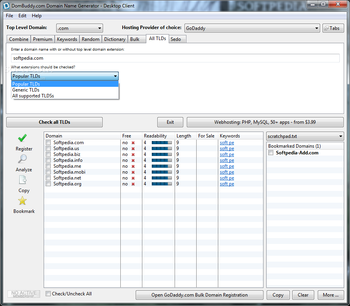 Domain Name Generator Desktop Client screenshot 8