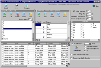 Domain Quester Pro screenshot