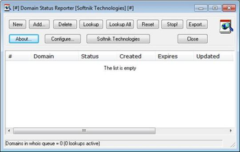 Domain Status Reporter screenshot