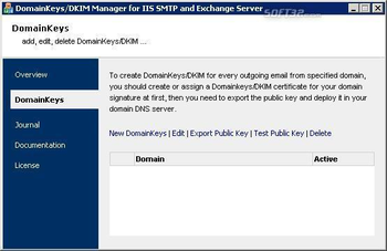 Domainkeys/DKIM for IIS/Exchange Server screenshot 2
