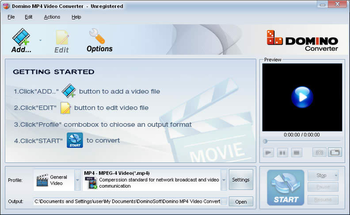 Domino MP4 Video Converter screenshot