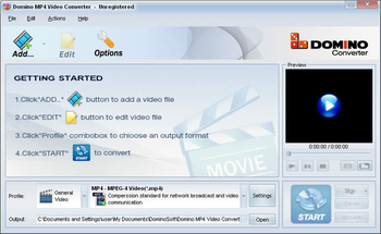 Domino MP4 Video Converter screenshot