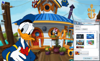 Donald Duck Windows 7 Theme screenshot