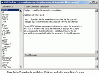 DoneEx AppBinder ActiveX screenshot 2