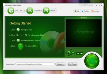 Doremisoft DVD to Flash Converter screenshot 3