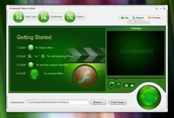 Doremisoft Video to Flash Converter screenshot 3