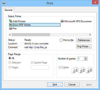 Doro PDF Writer screenshot