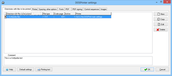 DOSPrinter screenshot 2