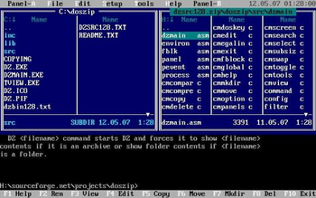 Doszip Commander screenshot 2