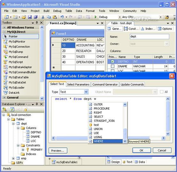 dotConnect Express for MySQL screenshot 3