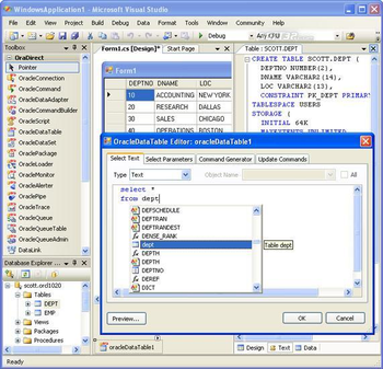 dotConnect Express for Oracle screenshot 2