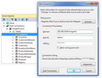 dotConnect for Magento screenshot