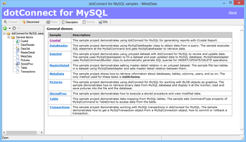 dotConnect for MySQL screenshot