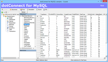 dotConnect for MySQL screenshot 2