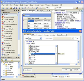 dotConnect for Oracle screenshot 3