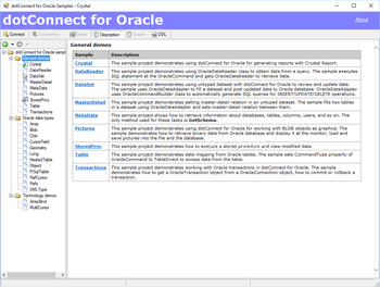 dotConnect for Oracle Express Edition screenshot