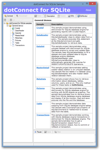 dotConnect for SQLite Standard screenshot