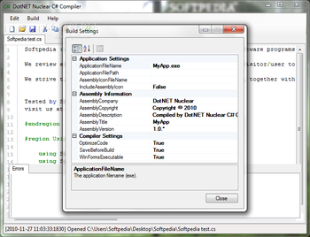 DotNET Nuclear C# Compiler screenshot 3