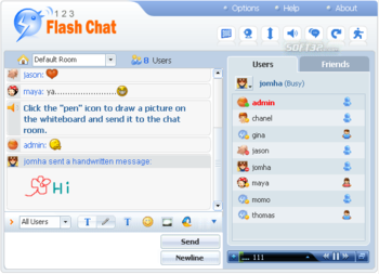 DotNetNuke Chat Module for123 Flash Chat screenshot 3