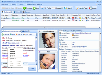 DotNetNuke Live Help Module screenshot 2