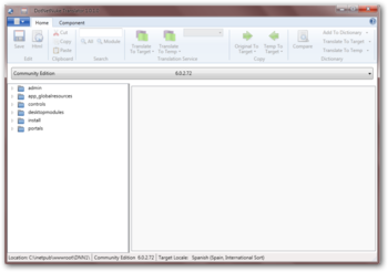 DotNetNuke Translator screenshot