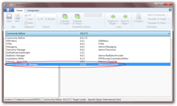 DotNetNuke Translator screenshot 2