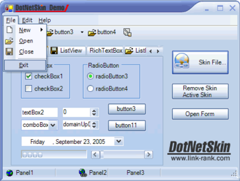 DotNetSkin screenshot 2