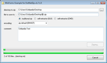 DotNetZip screenshot