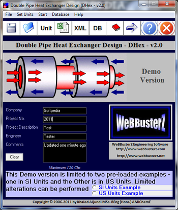 Double Pipe Heat Exchanger Design screenshot