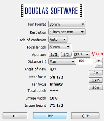 Douglas Photo Calculator screenshot 2