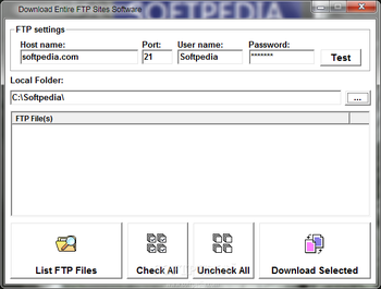 Download Entire FTP Sites Software screenshot