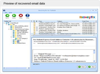 Download Free PST Recovery screenshot 2