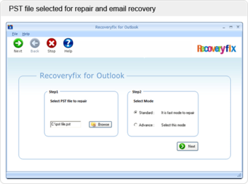 Download Free PST Recovery screenshot 3