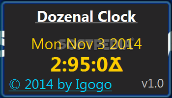 Dozenal Clock screenshot