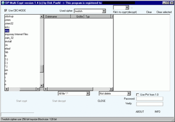DP Multicrypt screenshot 2