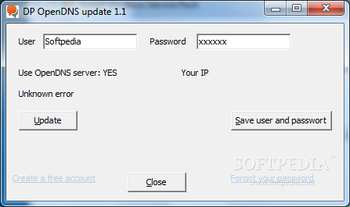 DP OpenDNS Updater screenshot