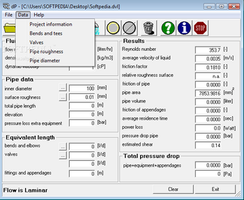 dP Pressure Drop Calculator screenshot 2
