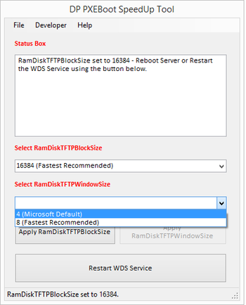 DP PXEBoot Speed Up Tool screenshot 2