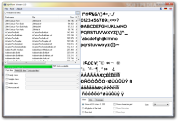 dp4 Font Viewer screenshot