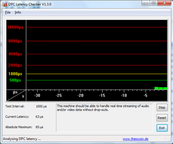 DPC Latency Checker screenshot