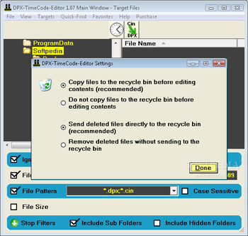 DPX TimeCode Editor screenshot 2
