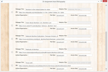 Dr Assignment Auto Bibliography screenshot
