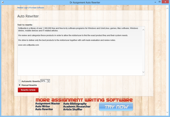 Dr Assignment Auto Rewriter screenshot