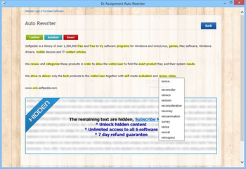 Dr Assignment Auto Rewriter screenshot 2