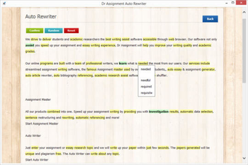 Dr Assignment Auto Rewriter screenshot