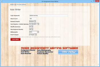 Dr Assignment Auto Writer screenshot