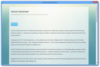 Dr Essay Article Generator screenshot 2