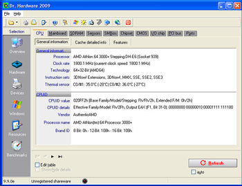 Dr. Hardware 2009 screenshot 2
