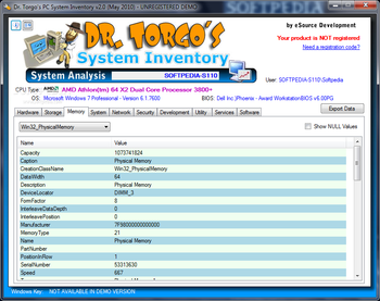 Dr. Torgo's PC System Inventory screenshot 3